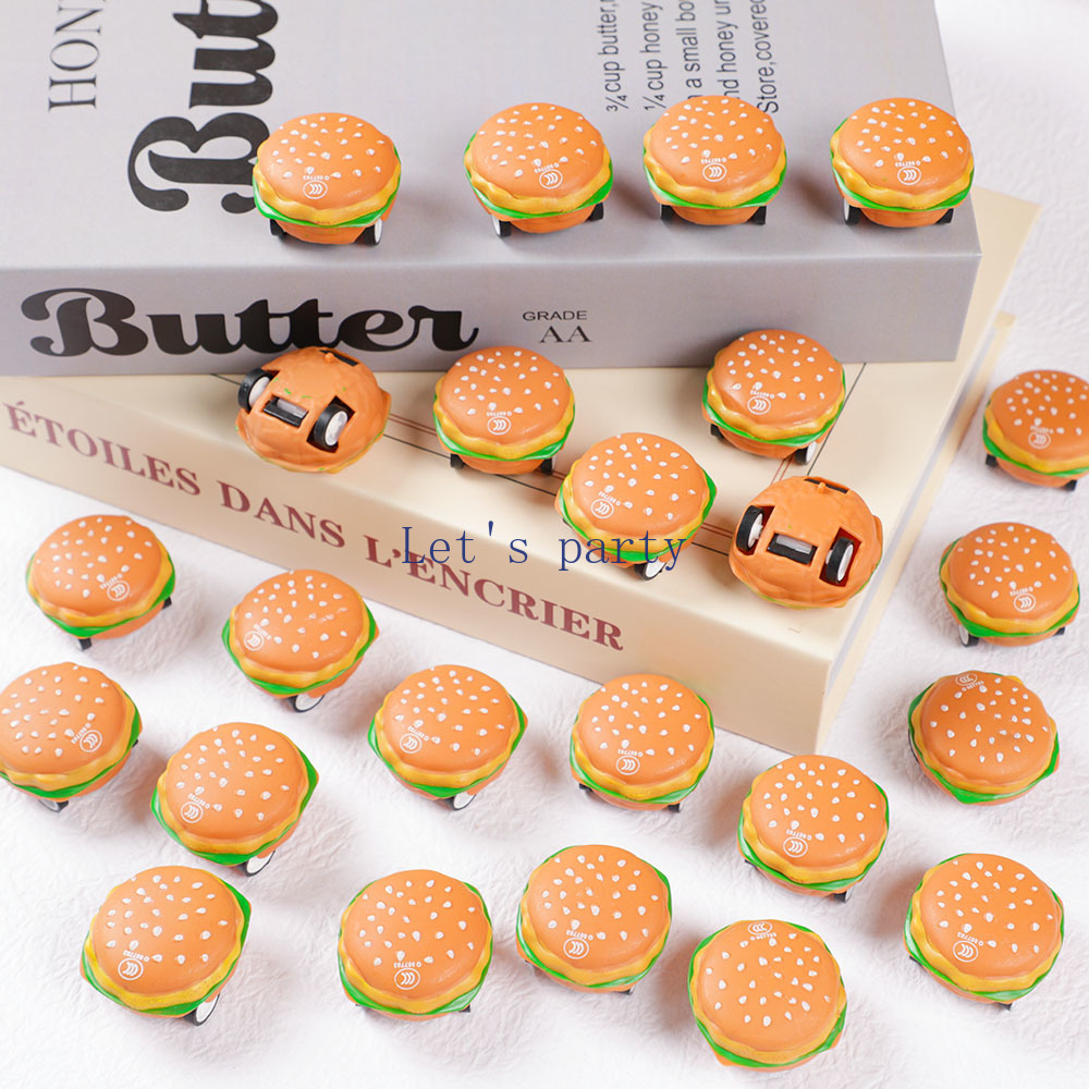 Party Games Baby Shower - 15Pcs Mini Cute 3D Burger Pull
