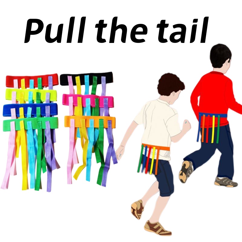 Party Games Kids Outdoor - Cute Interactive Chasing Game Belts Ribbons