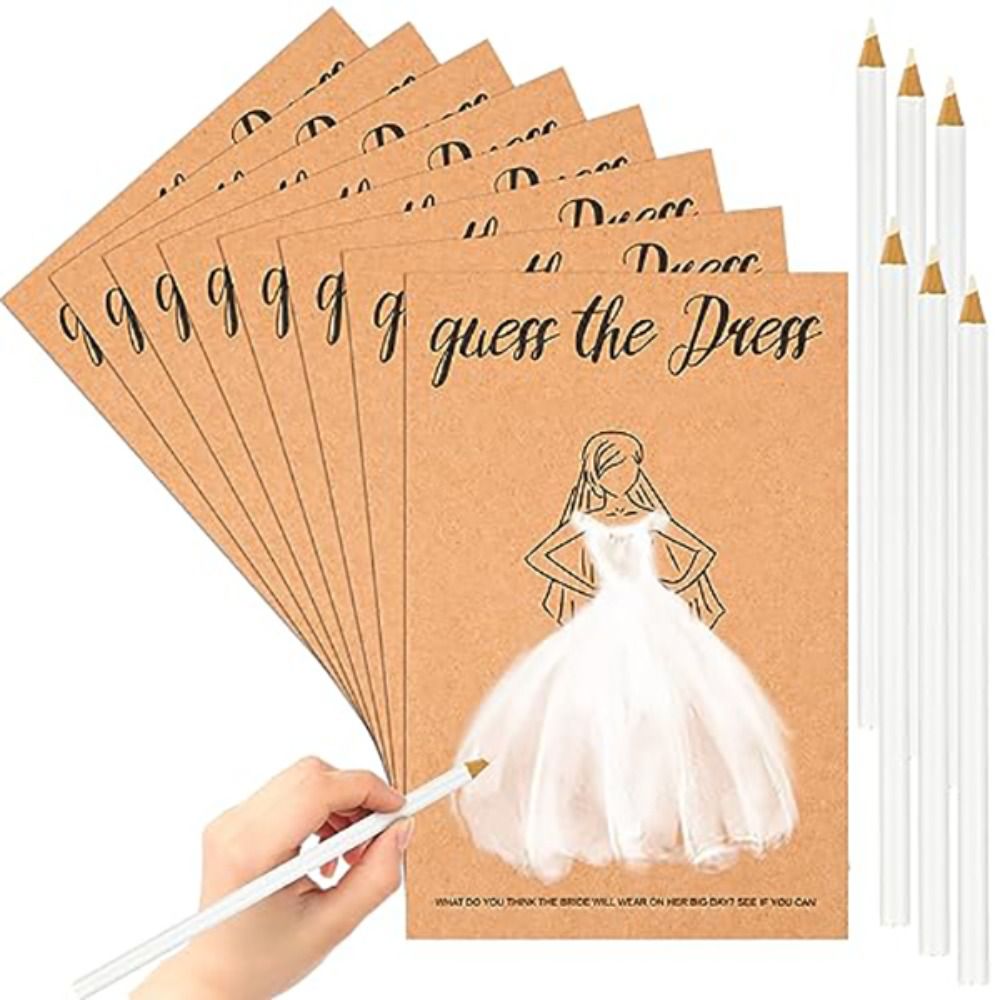 Party Games Bridal Shower - 10Pcs Guess The Dress Bridal Shower