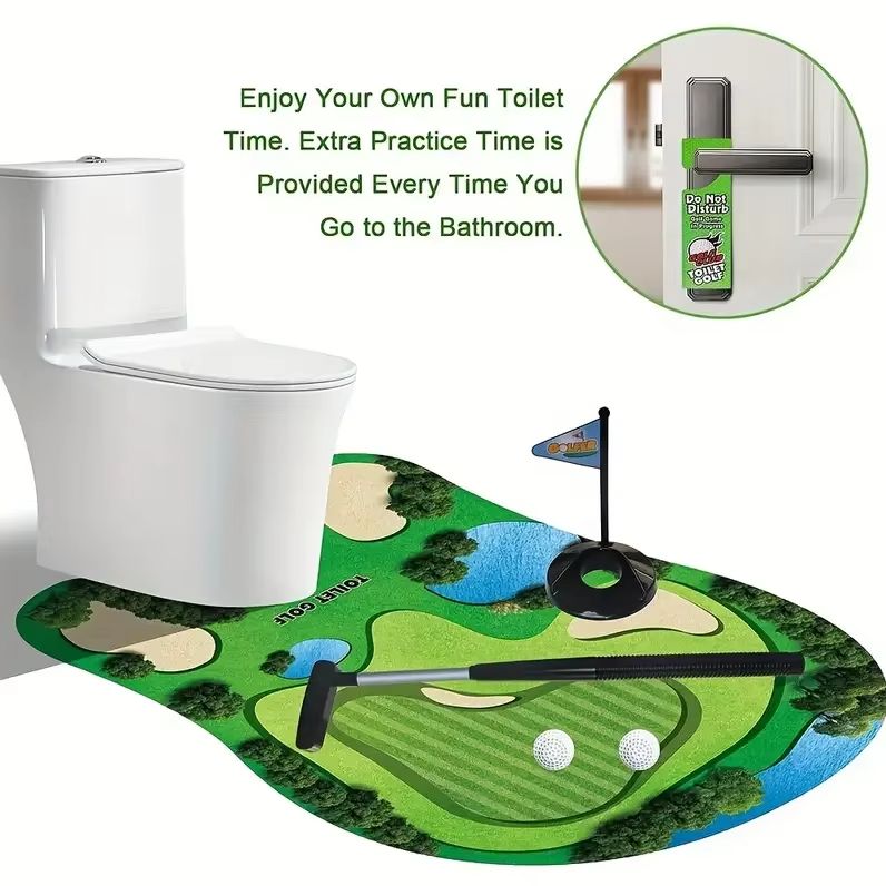 Party Games Golf - mini toilet golf toy set -