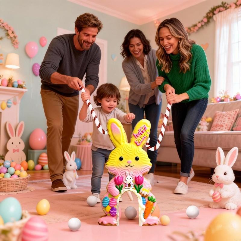 Party Games Golf - （1 Set）Easter Golf Game Set, Portable