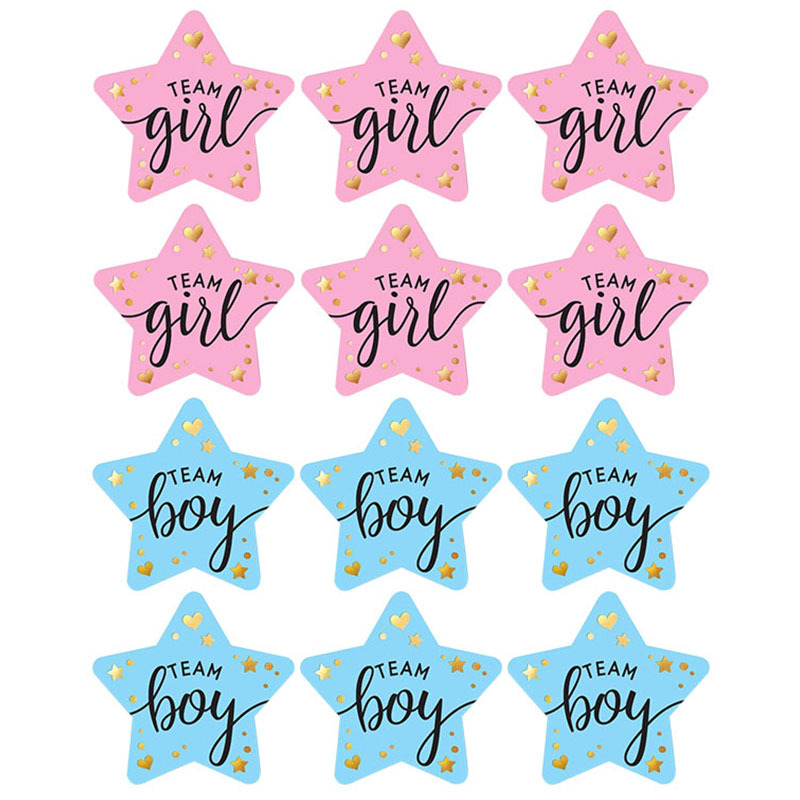 Party Games Baby Shower - 60Pcs Gender Reveal Stickers for Party