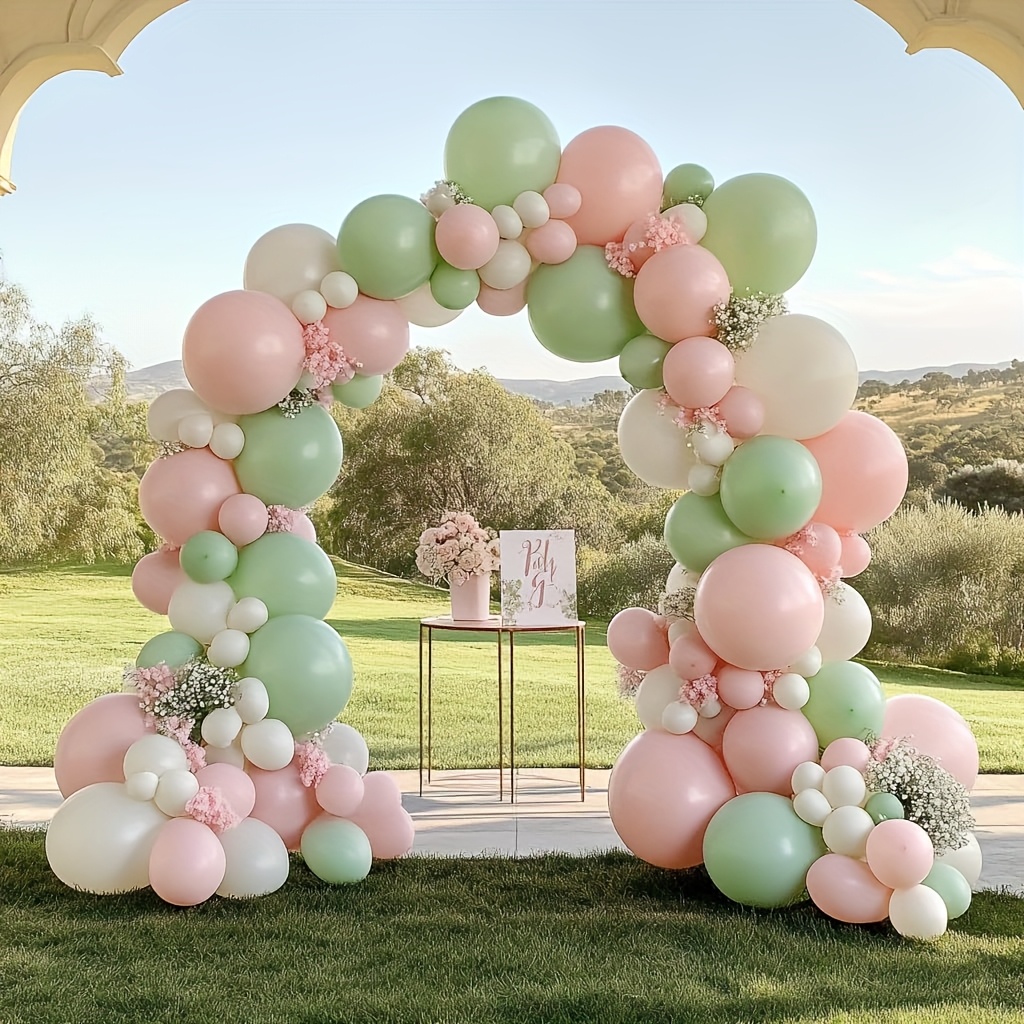131pcs Sage Green And Pink Pas - Party Games Bridal Shower recension och pris