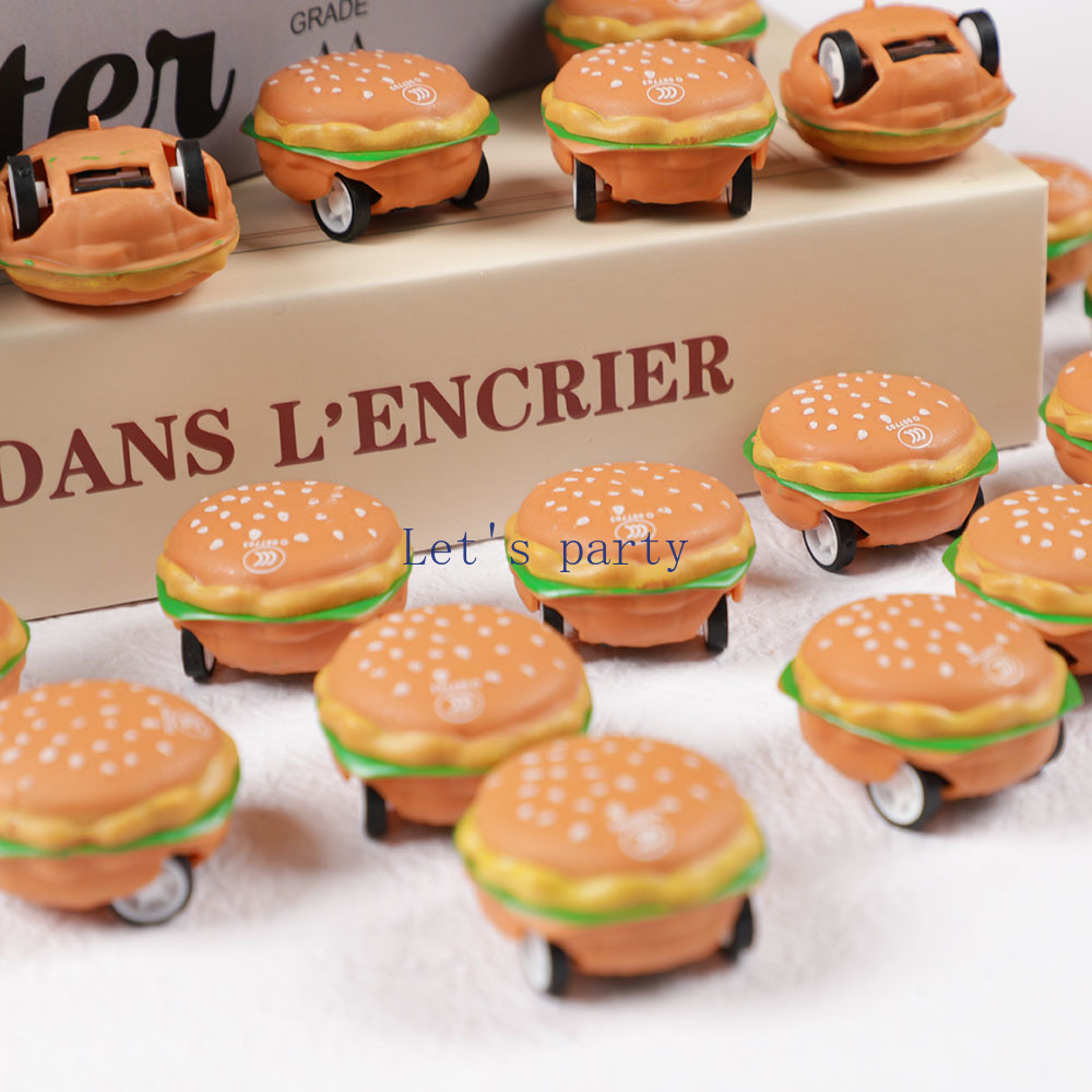 15Pcs Mini Cute 3D Burger Pull - Party Games Baby Shower recension och pris