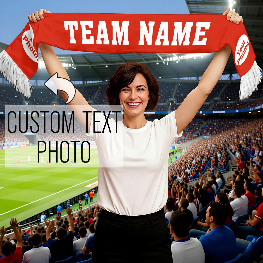 1pc Custom Team Fan Scarf - Pe - Party Games Bridal Shower recension och pris