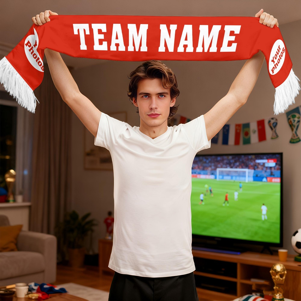 1pc Custom Team Fan Scarf - Pe - Party Games Bridal Shower recension och pris