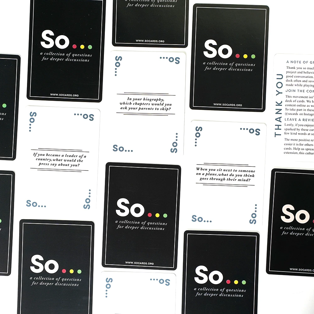So Cards Conversation Starter  - Party Games Questions For Adults recension och pris