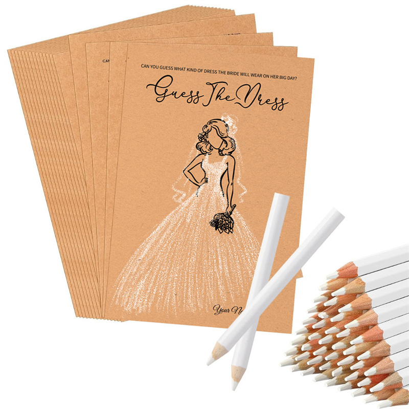 20pcs Guess Dress Game Cards W - Party Games Bridal Shower recension och pris