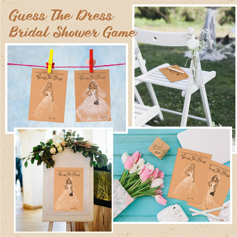 20pcs Guess Dress Game Cards W - Party Games Bridal Shower recension och pris