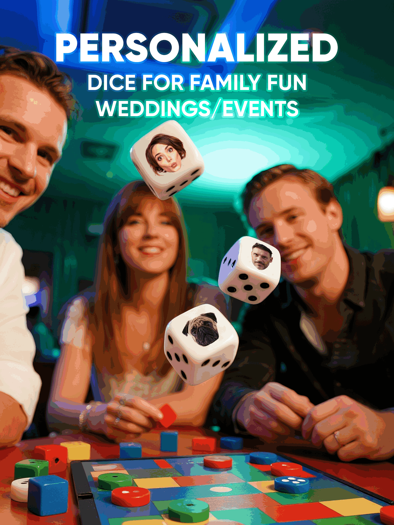 Custom Face Dice Personalized  - Party Games Baby Shower recension och pris