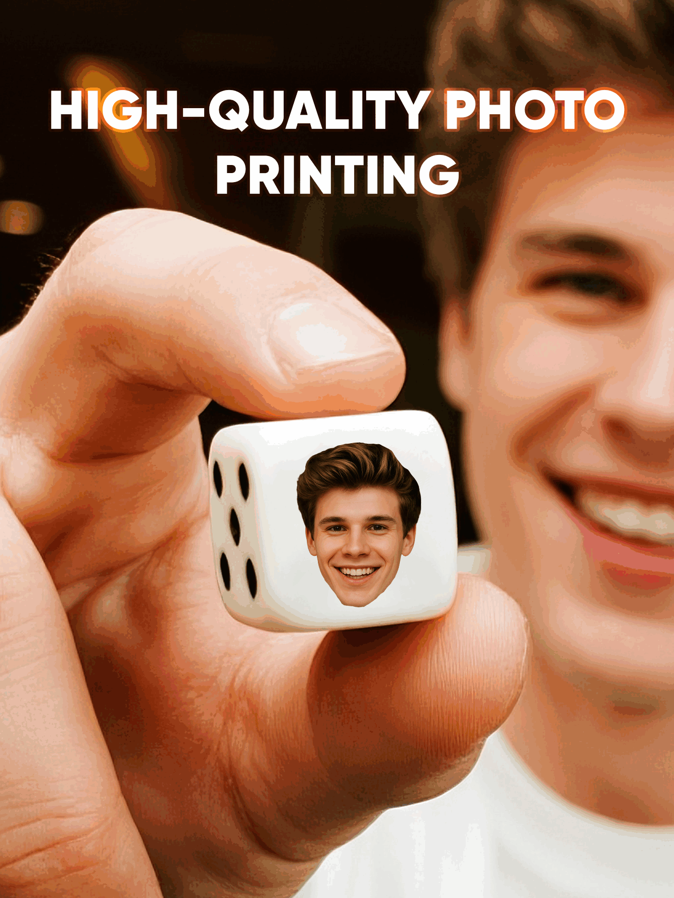 Custom Face Dice Personalized  - Party Games Baby Shower recension och pris