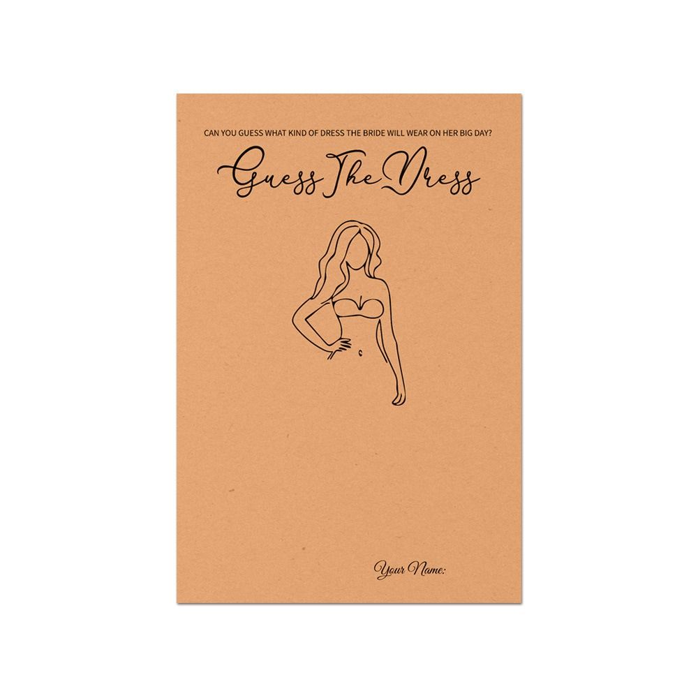 10Pcs Guess The Dress Bridal S - Party Games Bridal Shower recension och pris