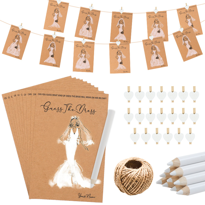 10/20Sets Guess Wedding Dress  - Party Games Bridal Shower recension och pris