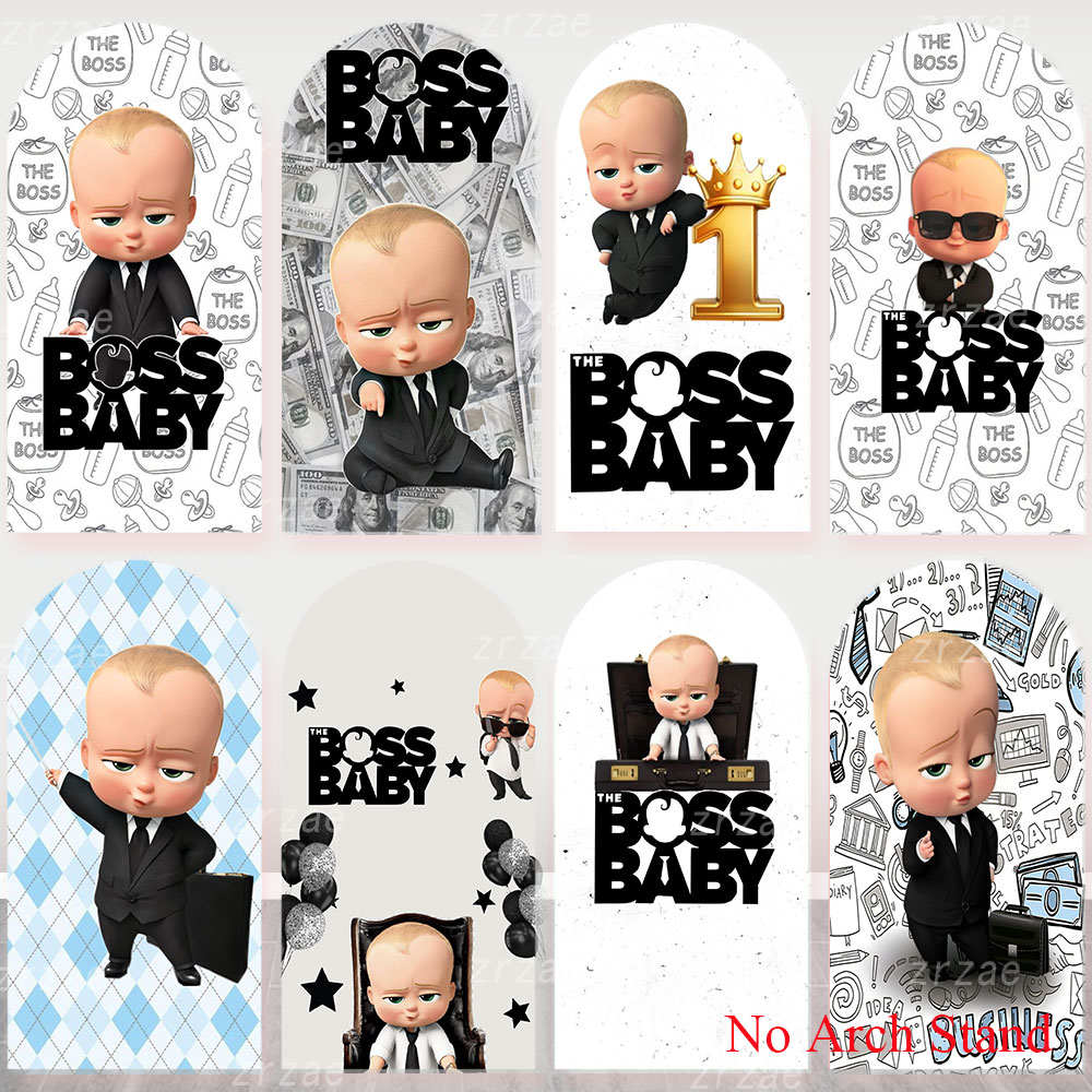 Boss Baby Arch Cover Backdrop  - Party Games Baby Shower recension och pris