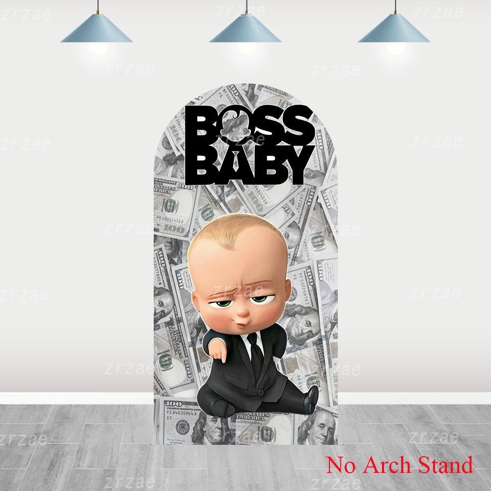 Boss Baby Arch Cover Backdrop  - Party Games Baby Shower recension och pris