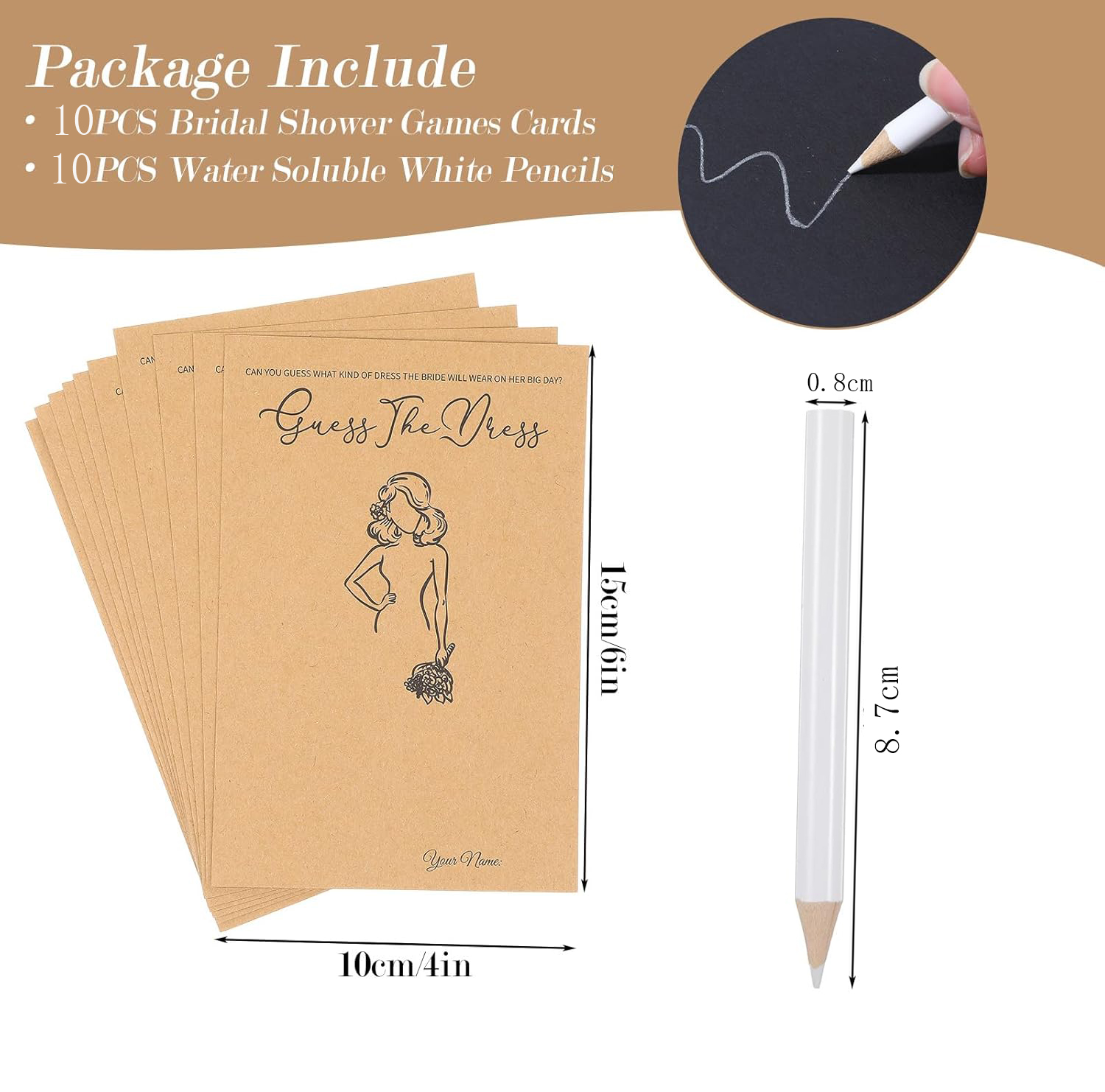 10 Sets Bridal Shower Game Kit - Party Games Bridal Shower recension och pris
