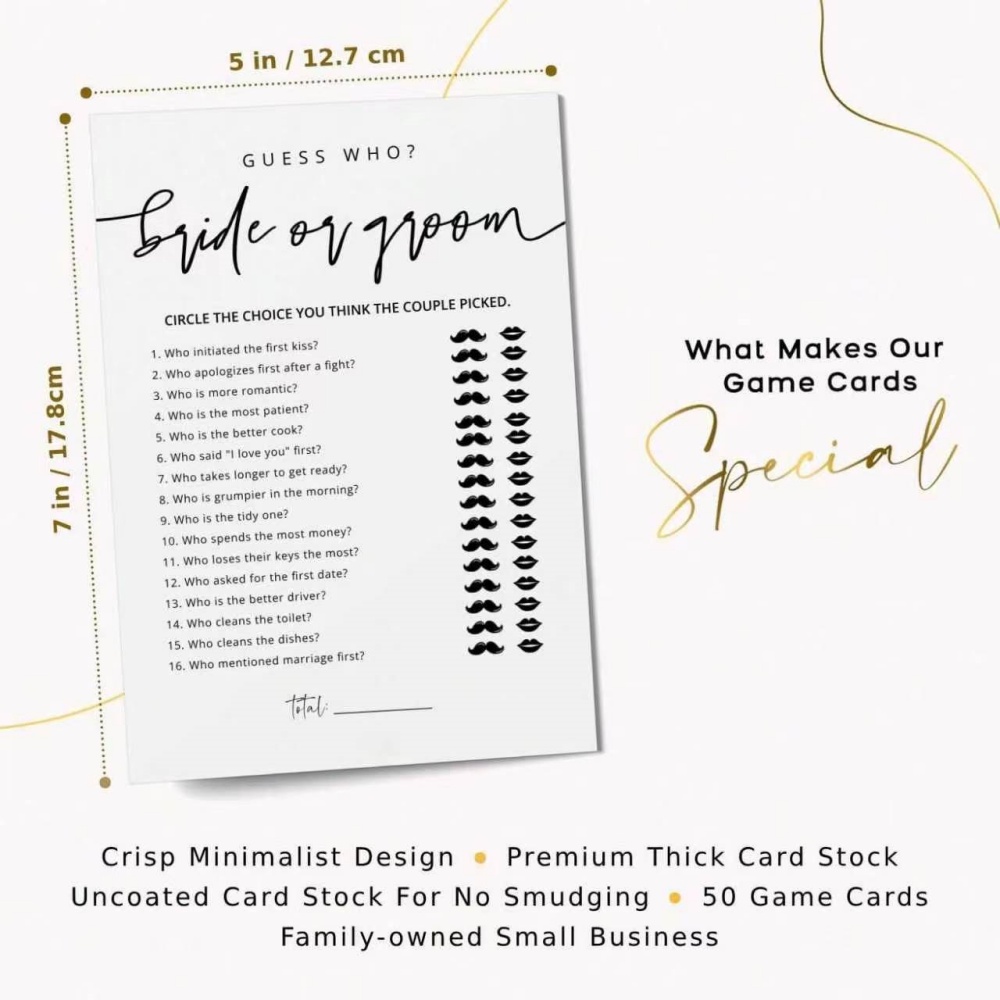 20 Pcs Wedding Game Fun Bridal - Party Games Bridal Shower recension och pris