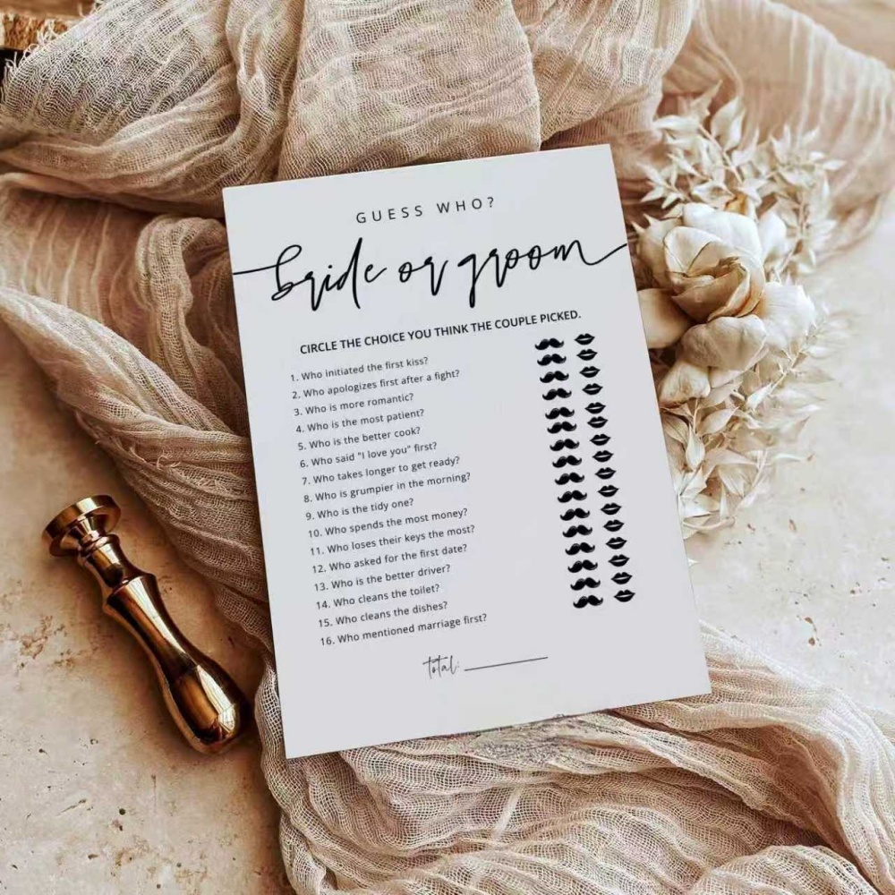20 Pcs Wedding Game Fun Bridal - Party Games Bridal Shower recension och pris
