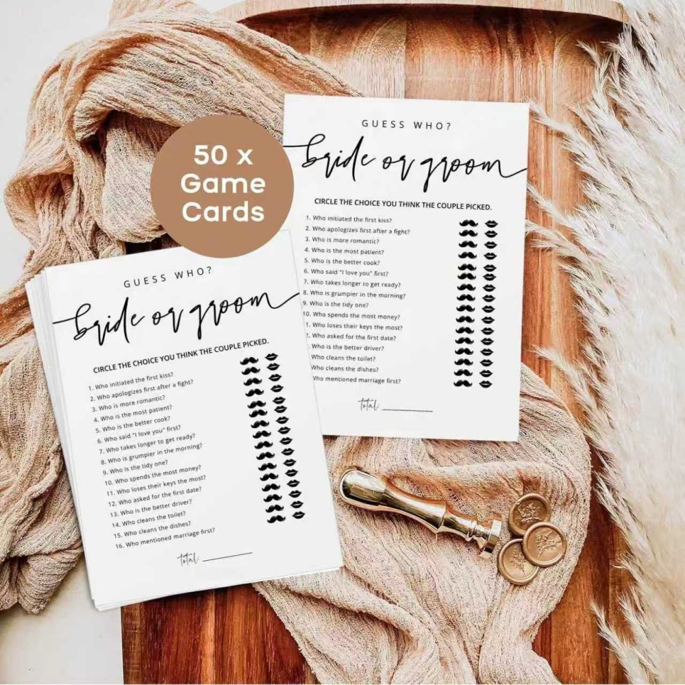 20 Pcs Wedding Game Fun Bridal - Party Games Bridal Shower recension och pris