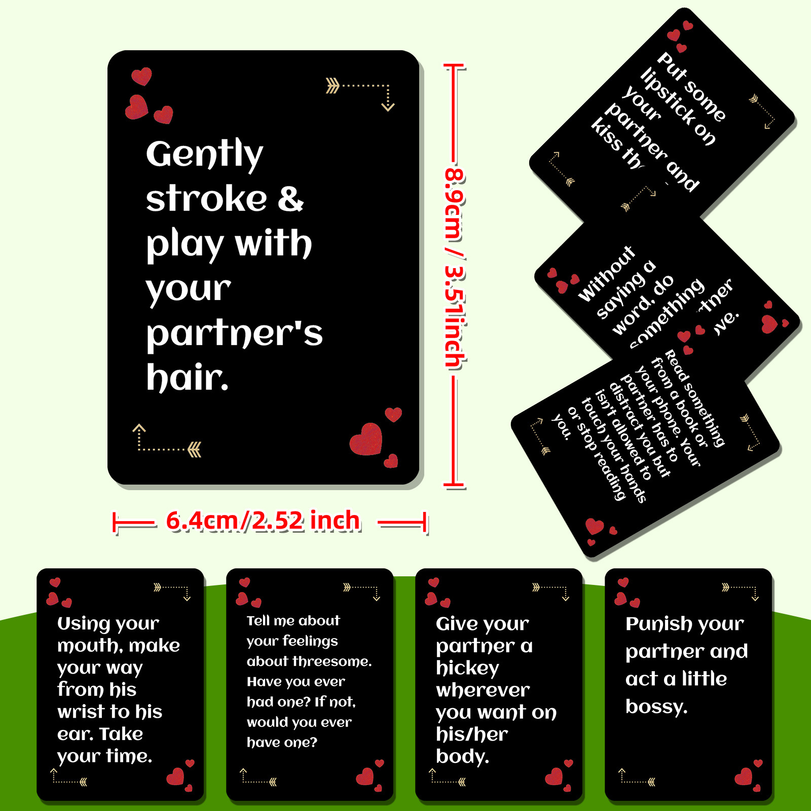 50pcs Romantic Couple Dare Gam - Party Games Questions For Adults recension och pris