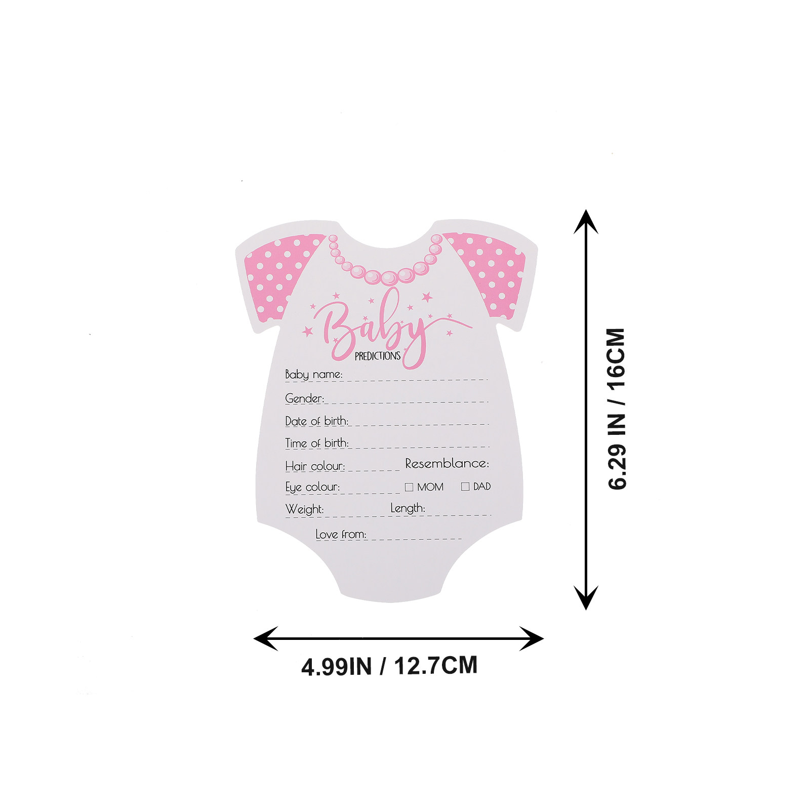 20Pcs Baby Shower Prediction A - Party Games Meaning recension och pris