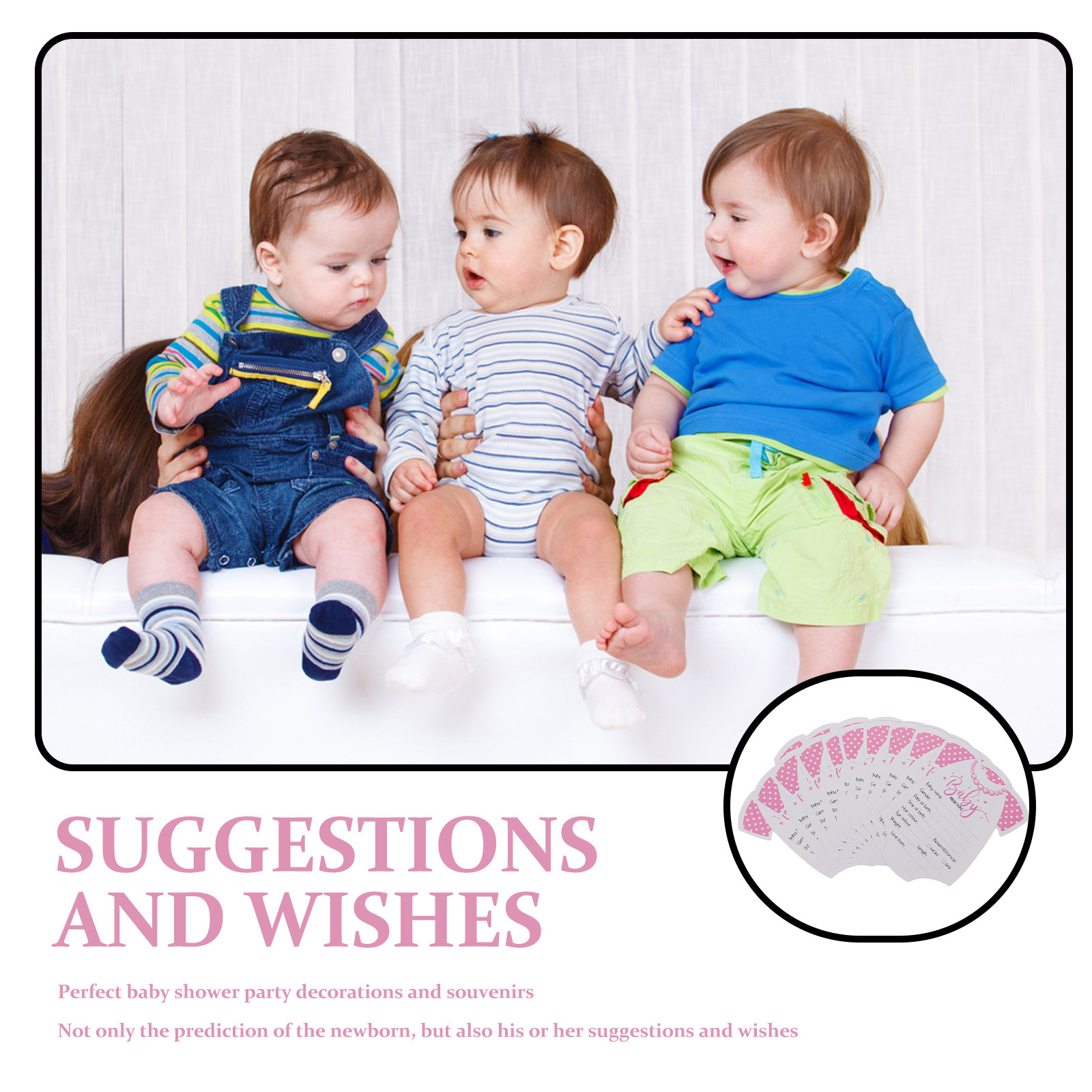 20Pcs Baby Shower Prediction A - Party Games Meaning recension och pris