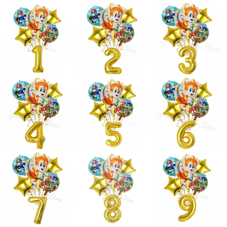 6PCS Anime Shadow Cartoon Ball - Party Games Good recension och pris