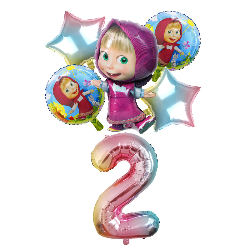 Mashas Bears Birthday Number B - Party Games Baby Shower recension och pris