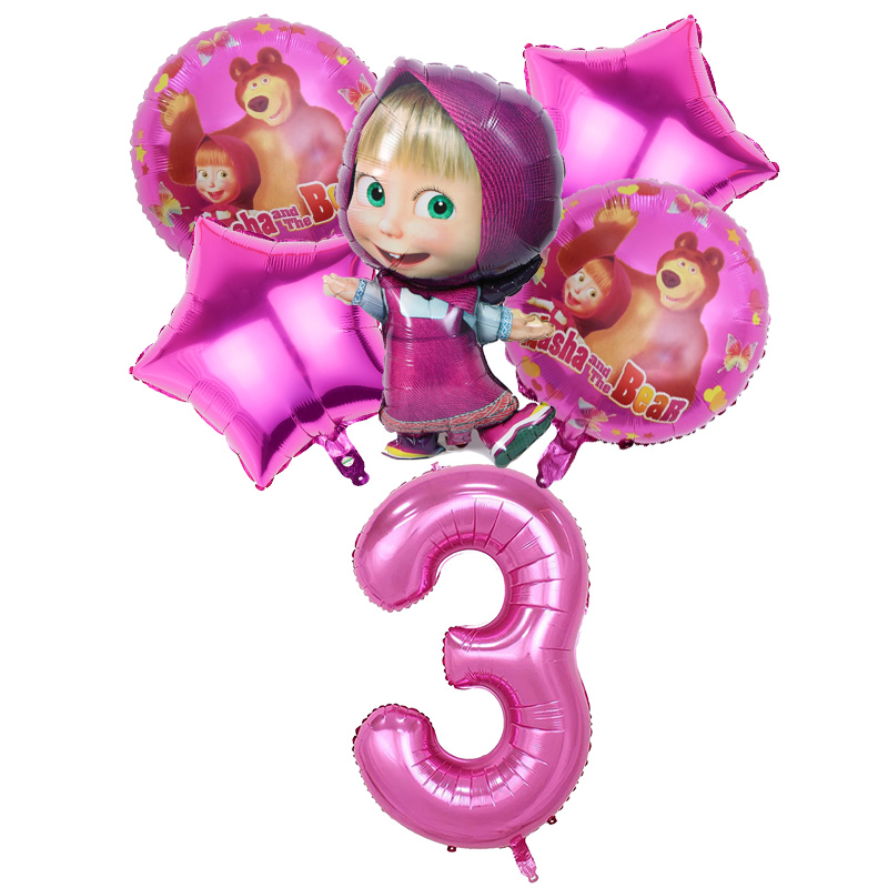 Mashas Bears Birthday Number B - Party Games Baby Shower recension och pris