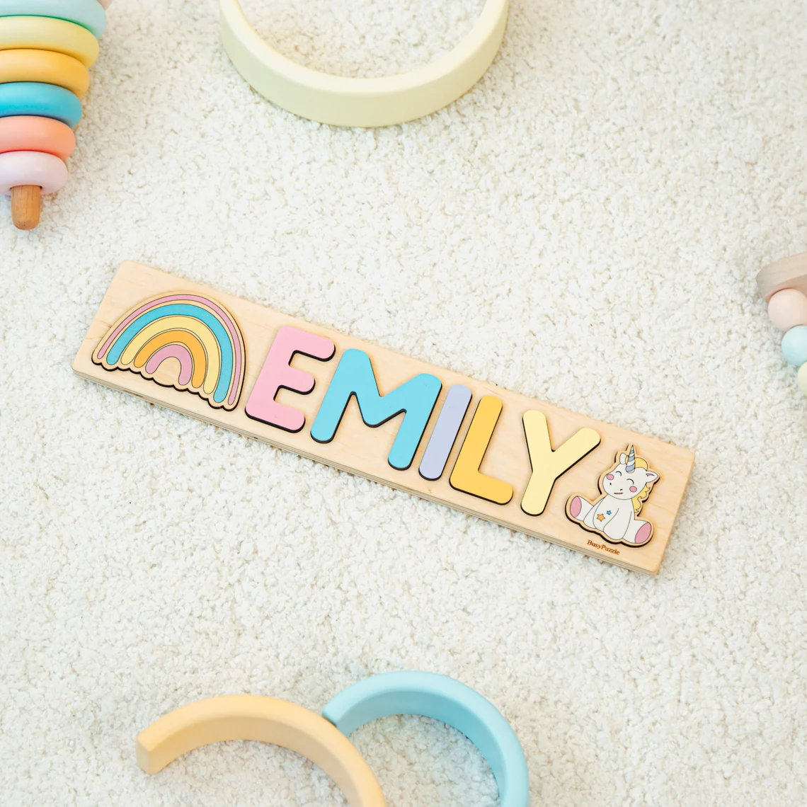 Personalized Name Puzzle With  - Party Games Baby Shower recension och pris