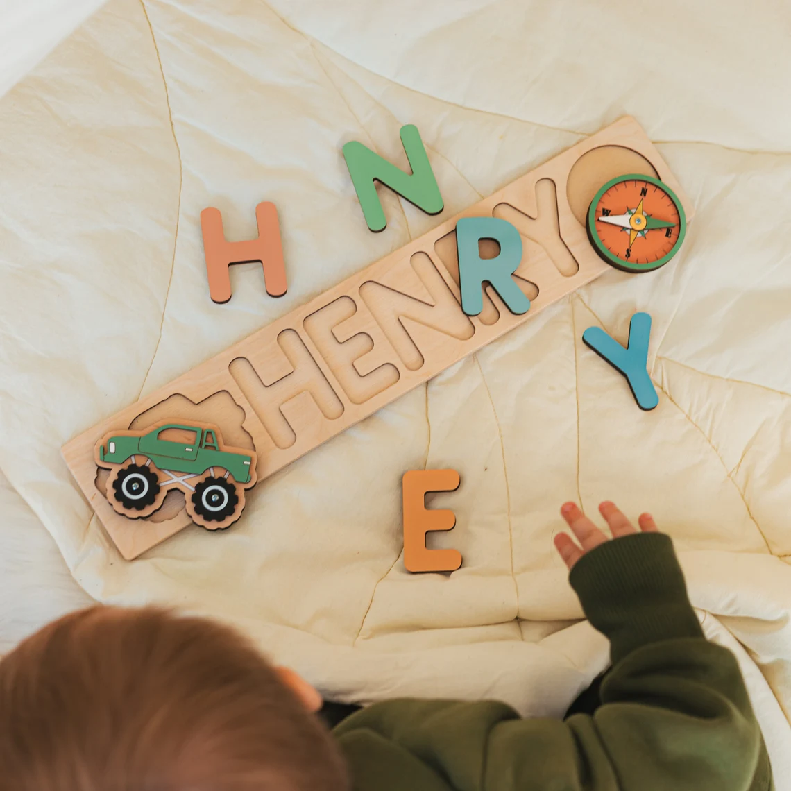 Personalized Name Puzzle With  - Party Games Baby Shower recension och pris