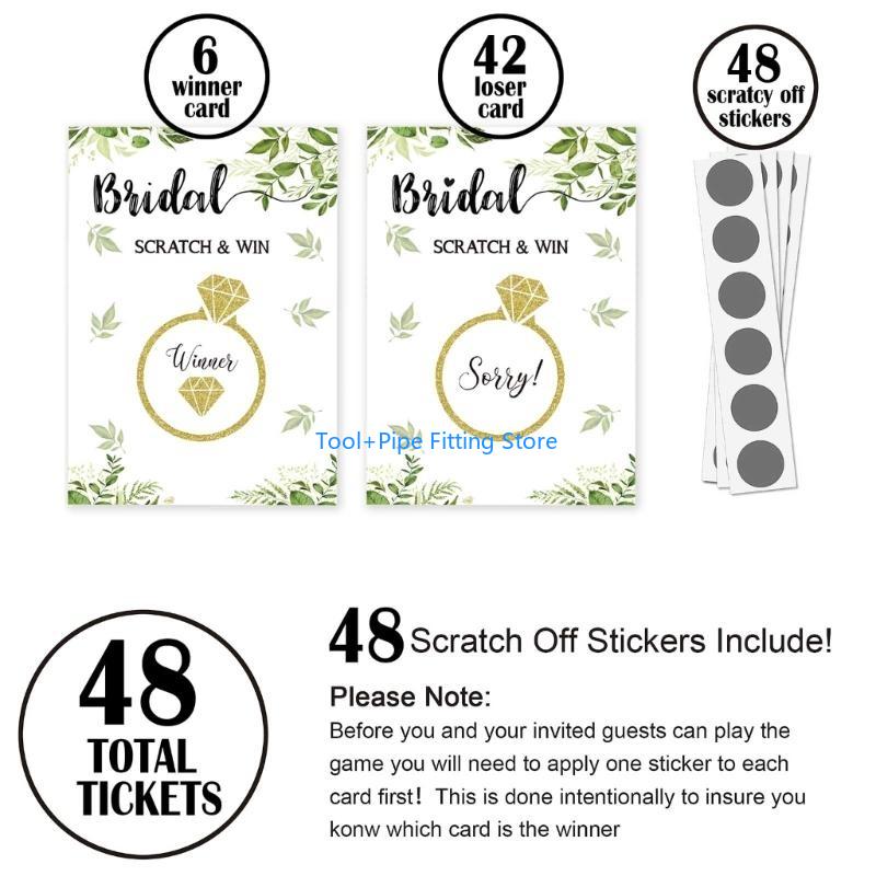 F92B Bridal Shower Scratch Off - Party Games Bridal Shower recension och pris