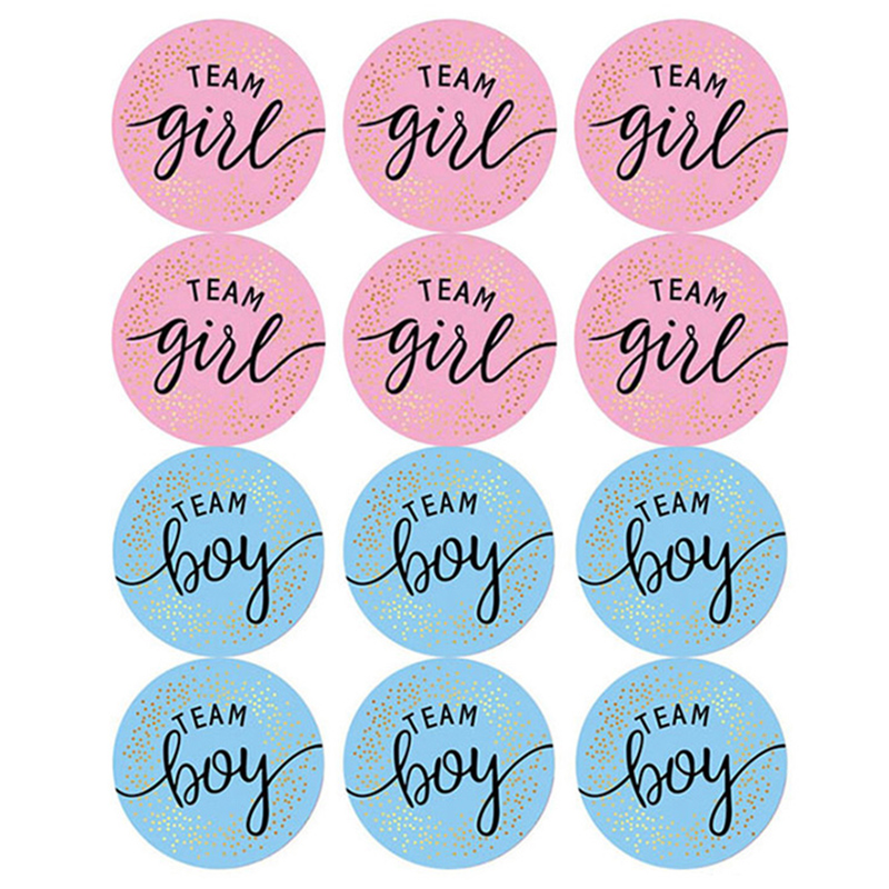 60Pcs Gender Reveal Stickers f - Party Games Baby Shower recension och pris