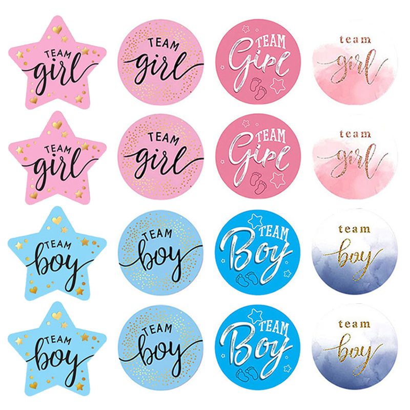 60Pcs Gender Reveal Stickers f - Party Games Baby Shower recension och pris