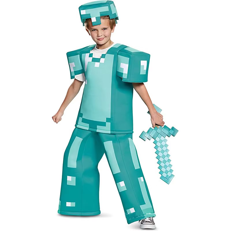 NEW Kids Cosplay Diamond Armor - Party Games Kids recension och pris