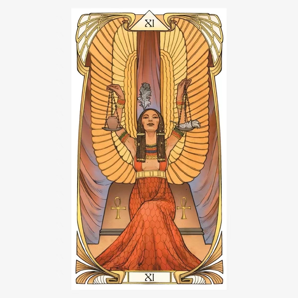Egyptian Art Nouveau Tarot car - Party Games Meaning recension och pris
